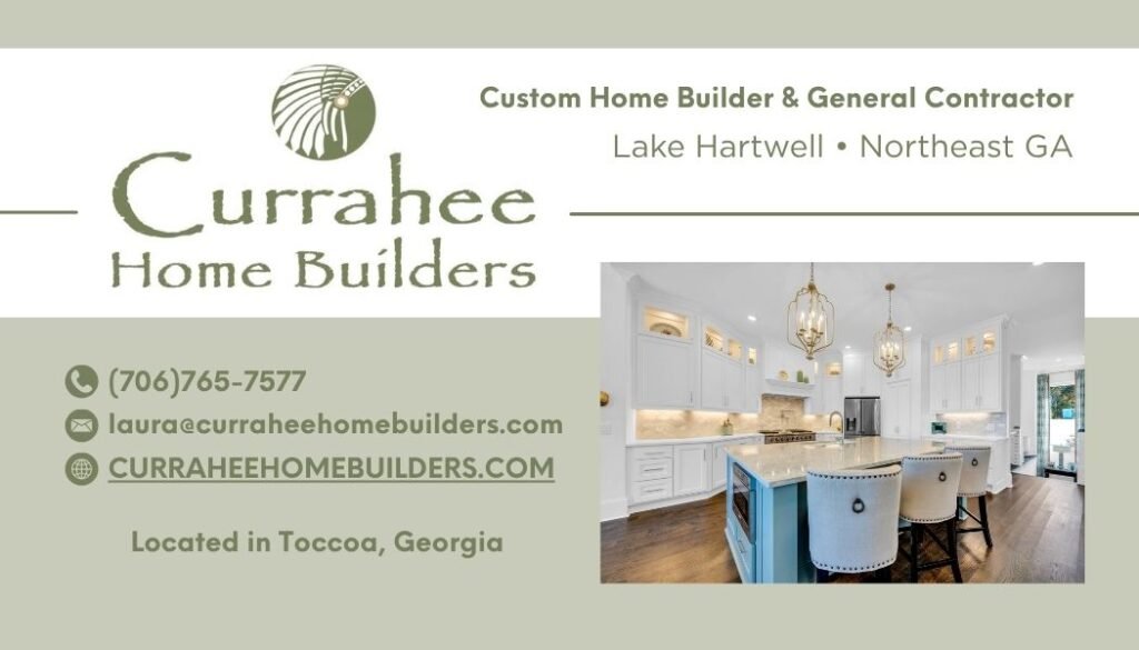 Custom lakefront home builders on Lake Hartwell.