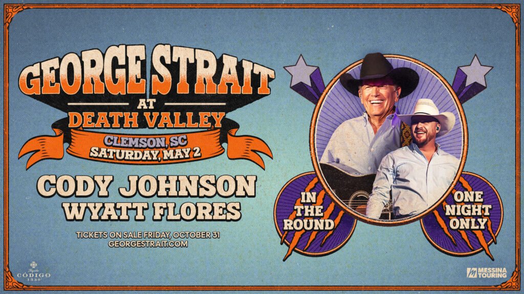 George Strait Show in Clemson South Carolina near Lake Hartwell